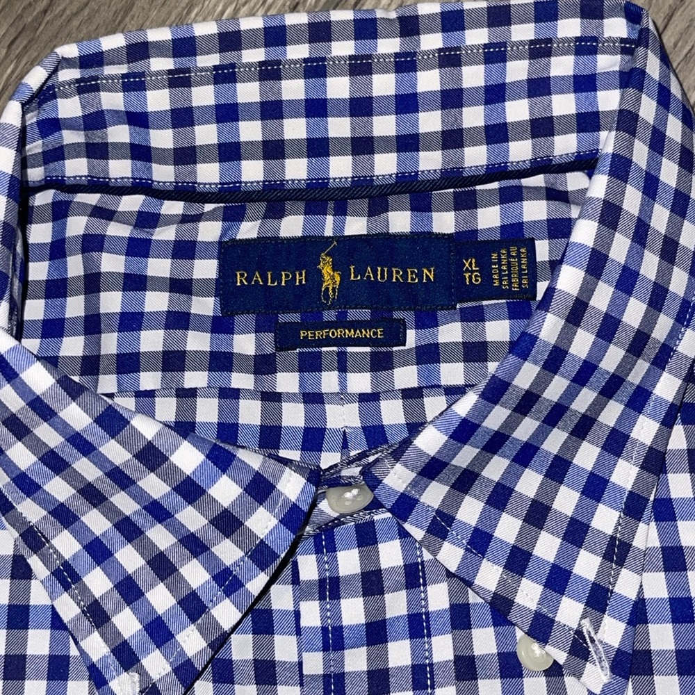 Ralph Lauren Performance Gingham Long Sleeve Mens… - image 7